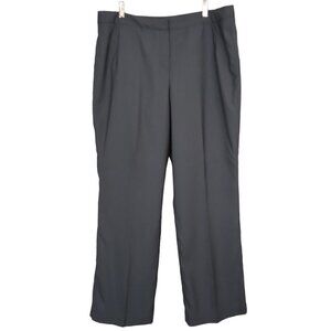 Signature Larry Levine | Pin Stripe Lined Trousers Pant Gray | Size 18